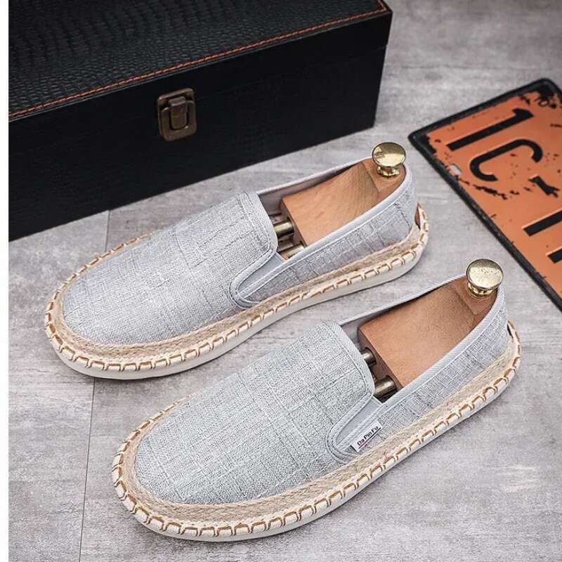 Klassische Herren Slipper Leichte Canvas Freizeitschuhe_voghion.com