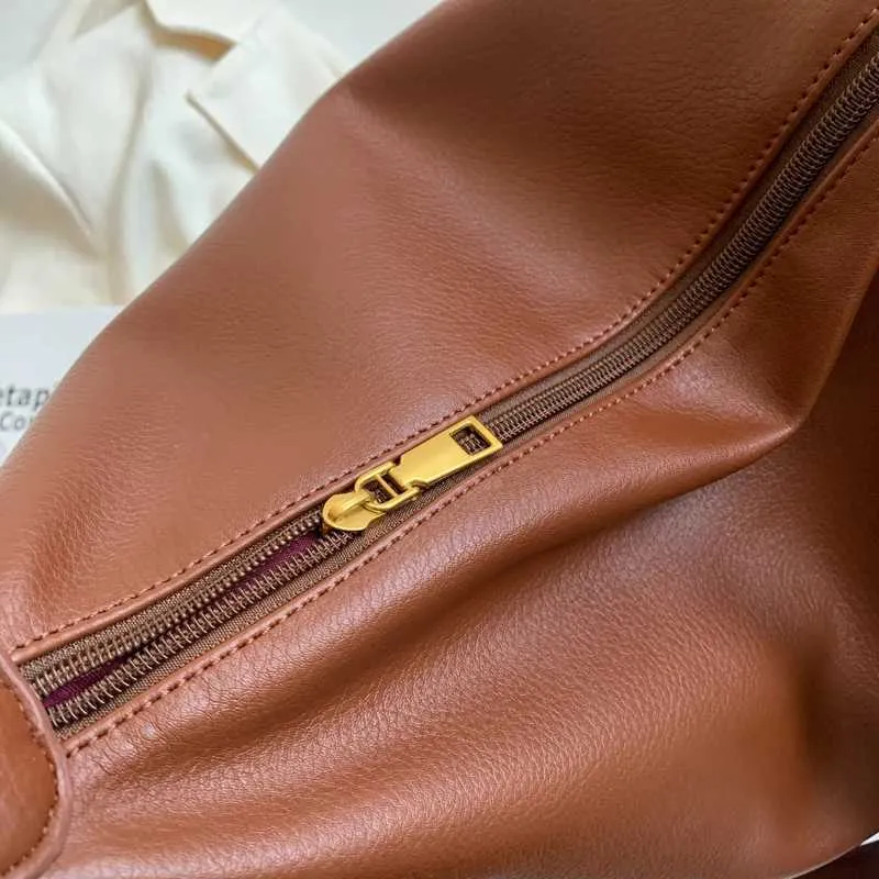 Lässige Schulter Mode Shopping Einfarbig Retro Große Designer Reißverschluss Damen Taschen Y241216_voghion.com