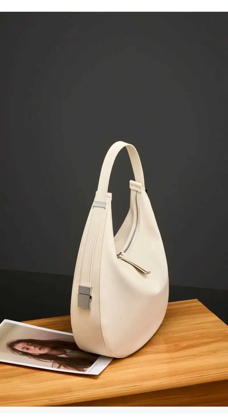 Echtes Leder Damen Große Kapazität Mode Trend Schulter Tasche Hochwertige Rindsleder Weibliche Handtaschen 2782C241115_voghion.com
