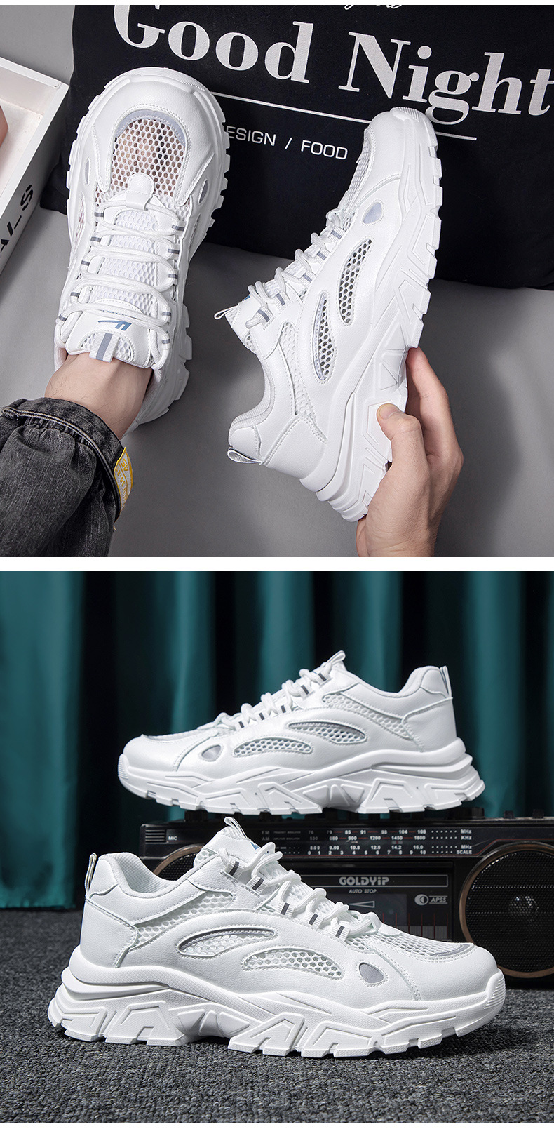 strength couples, 2024 summer new men's breathable mesh sports running shoes, _voghion.com