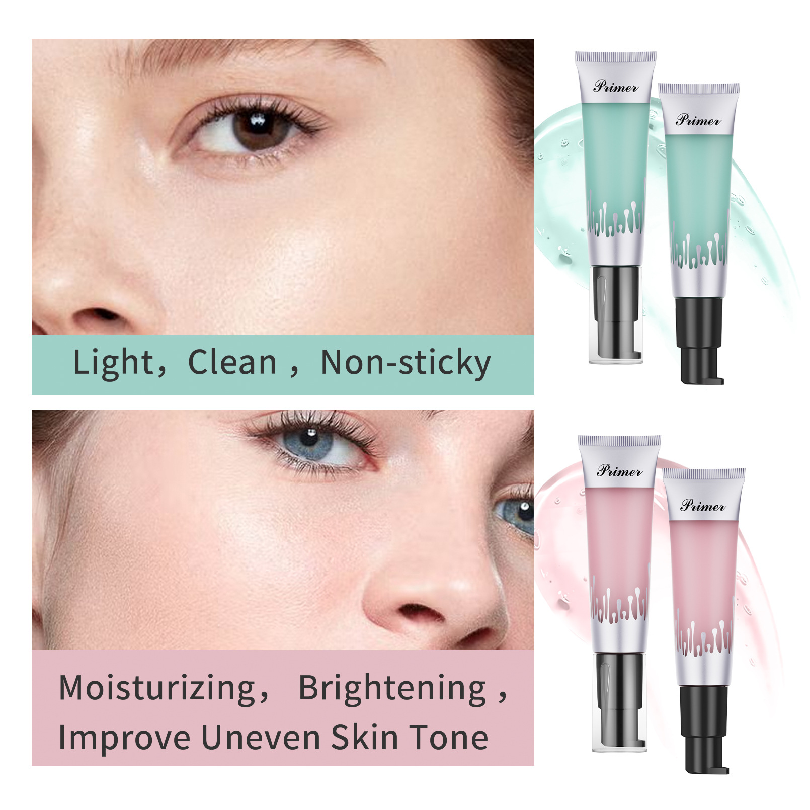 Hellokiss Gel concealer Hydraterende Invisible Pore Primer gel Pre Make-up Crème_voghion.com