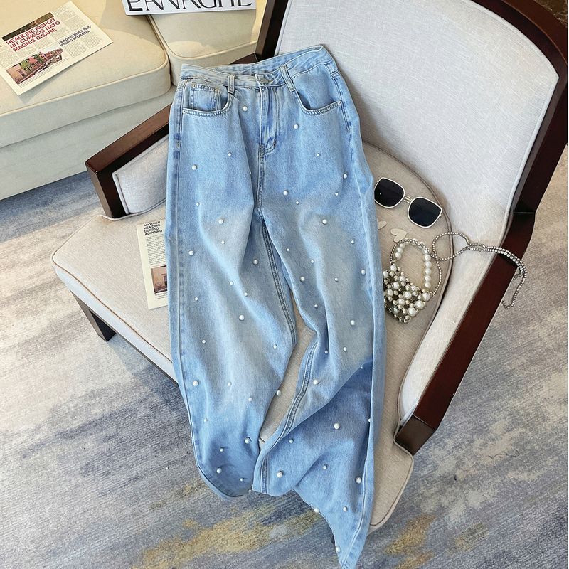Women’s Clothing Casual jeans Straight pipe pants
