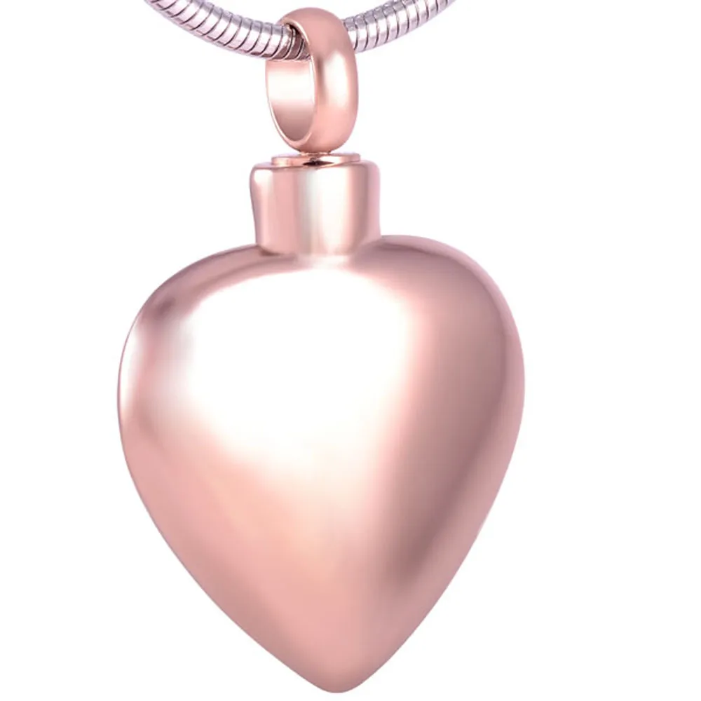 Pendant Necklaces CMJ8408 Blank Heart Stainless Steel FASHION Women Necklace Cremation Urns Lockets For Ashes_voghion.com