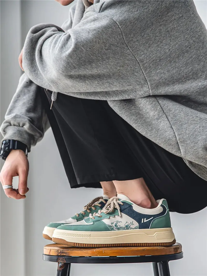 Original Mens Tennis Fashion Casual Men Gym Footwear Platform Cozy Skate Shoes In 250310_voghion.com