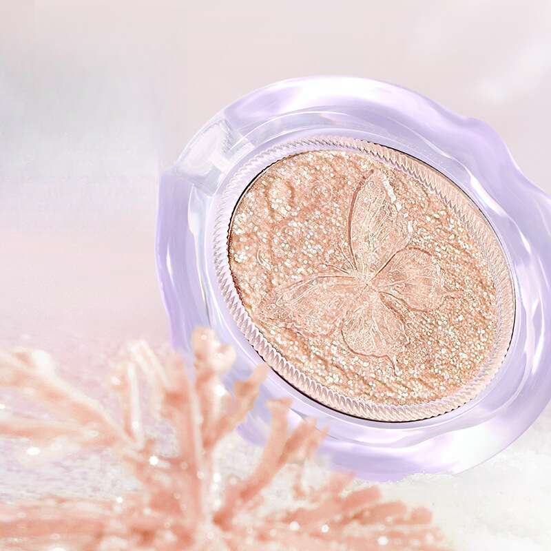 Glitter Cube Deco Pudră de finisare pentru fard de obraz natural iluminator_voghion.com