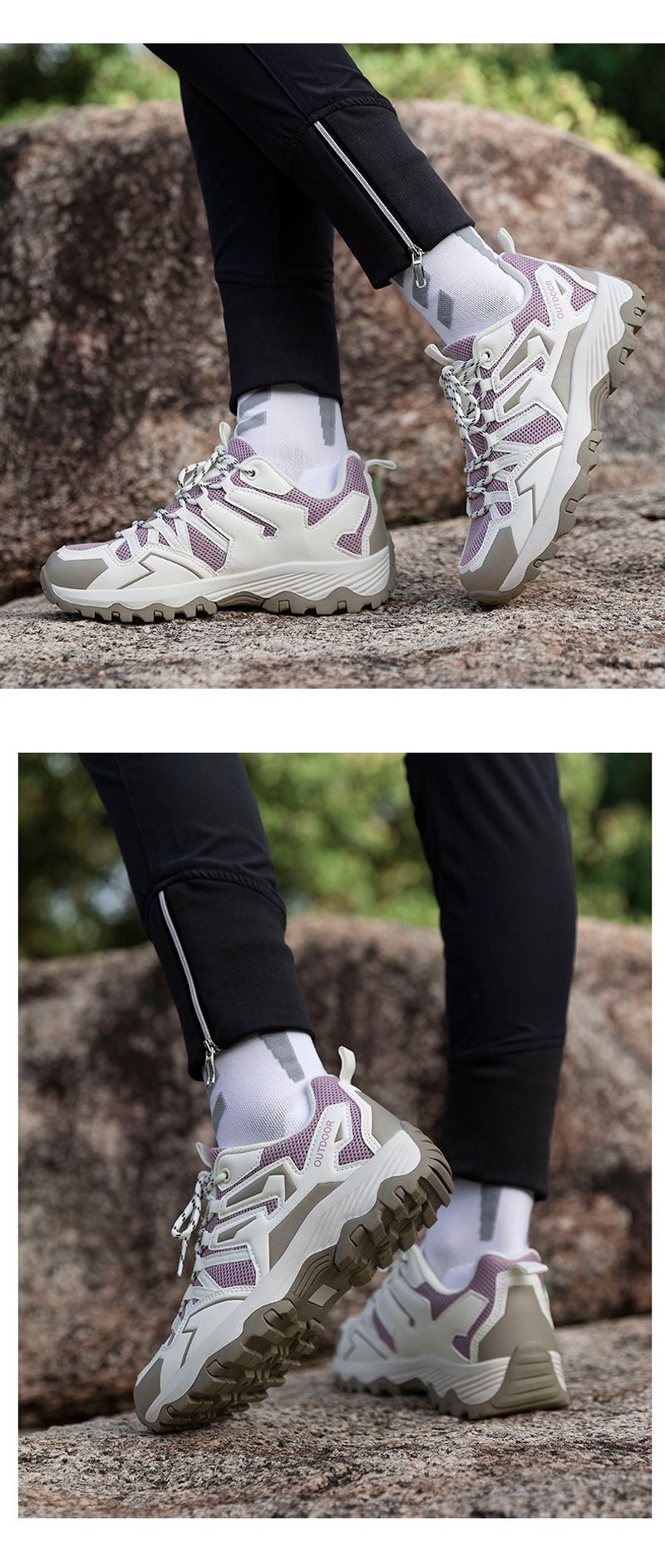 Wanderschuhe für Paare, weiche Unterseite, atmungsaktive Wanderschuhe, Cross Country, Outdoor, Damen, Übergröße,_voghion.com