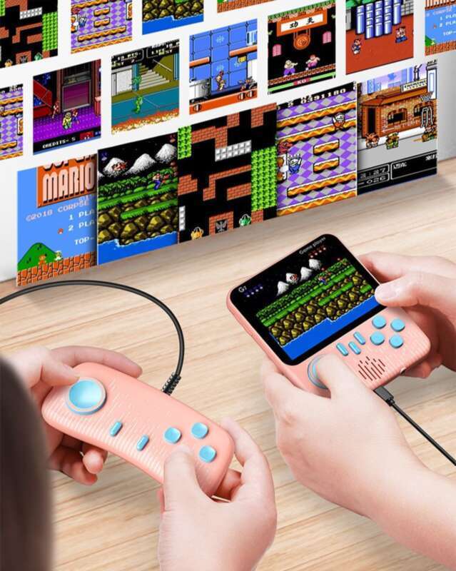 G7 Ultra-thin Handheld Macaron Console, Nostalgic 666 Games, High-definition Color FC Game Console_voghion.com