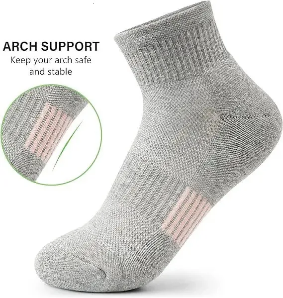 5 paia di calzini sportivi casual a tubo medio di colore unito adatti sia per uomo che per donna in mesh traspirante antiodore e antisudore_voghion.com
