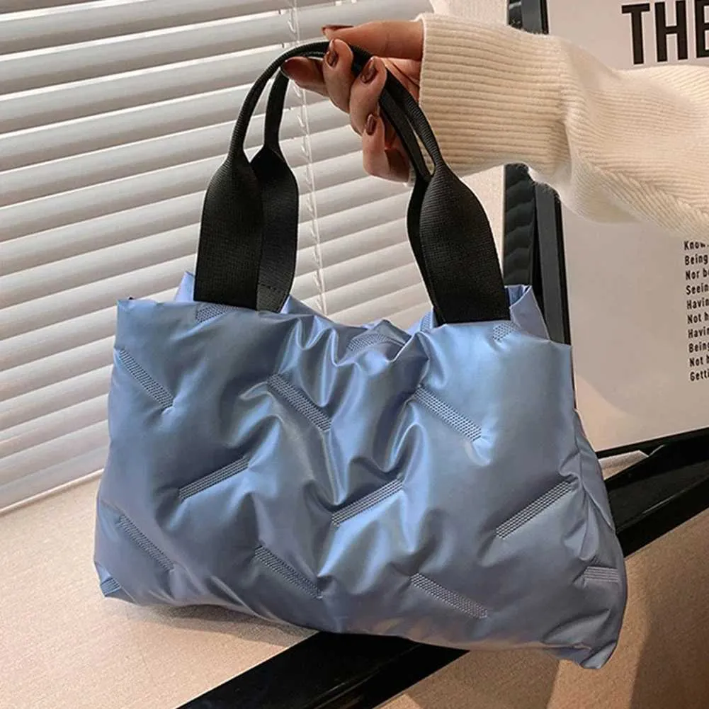 Moda Donna Hobo Trapuntato Spazio Imbottito Borsa A Tracolla Borsa Invernale Donna Cuscino Grande Capacità Tote Crossbody Ba241105_voghion.com