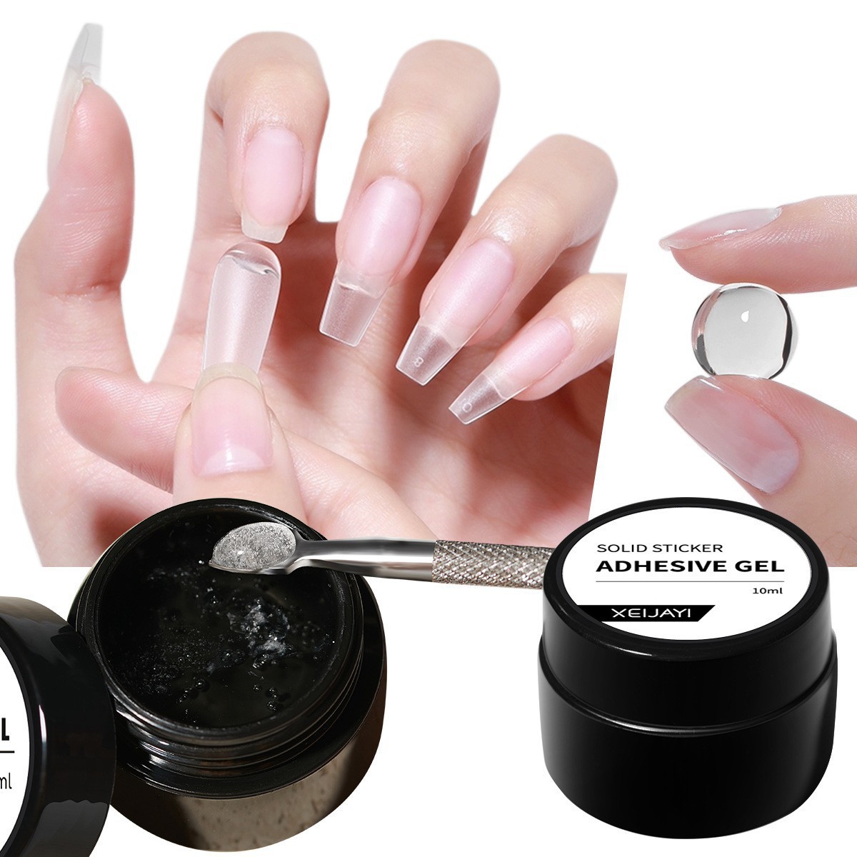 Sets & Kits Solid Patch Glue Nail Piece Adhesive New Phototherapy Canned Nail Patch Gel Does Not Hurt The Nail_voghion.com