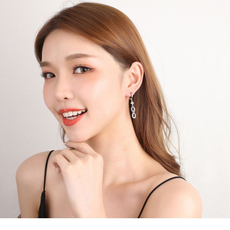 Ohrringe für Frauen in trendiger 8-Form, die Ihr Gesicht schlanker aussehen lassen, modische Ohrhaken, lange Quastenohrringe_voghion.com