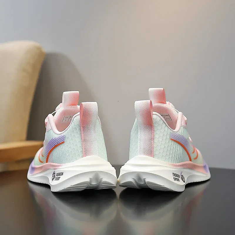 Childrens Rotating Button Running Shoes Breathable Sports Sneakers_voghion.com