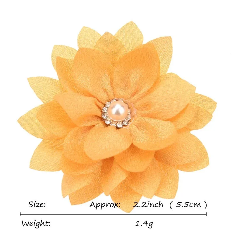 225 pezzi moda fiore affilato accessori carini neonata fiocchi per capelli barrette senza clip fiori decorazione matrimonio 231030_voghion.com