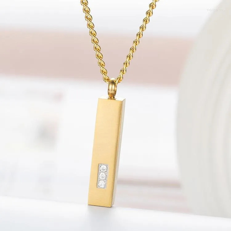Collane con ciondolo in lega di titanio, bottiglia di olio da trapano, ciondolo con disegno semplice in oro rosa e nero opaco, acqua._voghion.com
