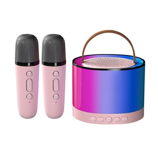 K12 Mini Karaoke Altoparlante audio wireless Microfono Bluetooth KTV portatile per la casa con 1 microfono_voghion.com
