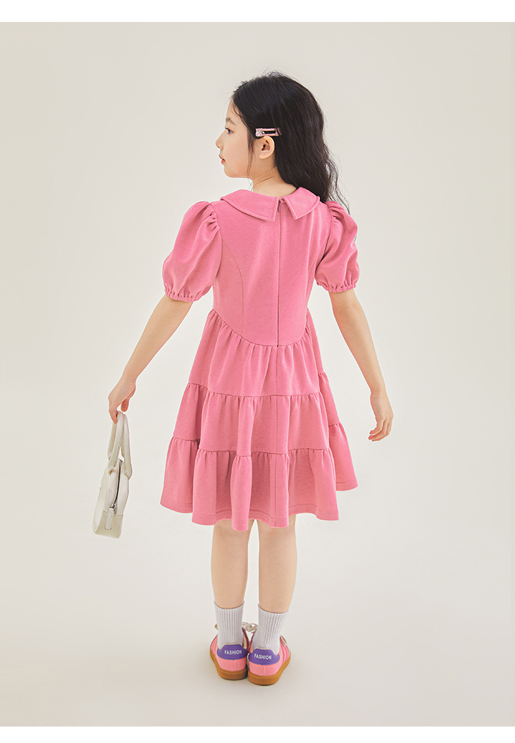 Mother&Kids Girls' dress Summer pink super sweet Princess dress Little girls' dress_voghion.com