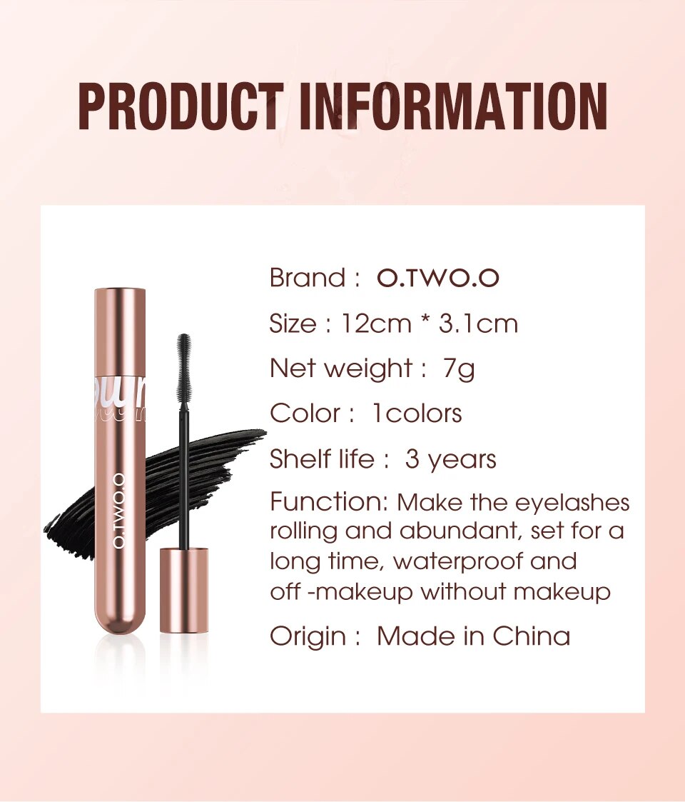 4d Silk Fiber Waterproof Mascara For Thick Lengthening Eyelashes_voghion.com