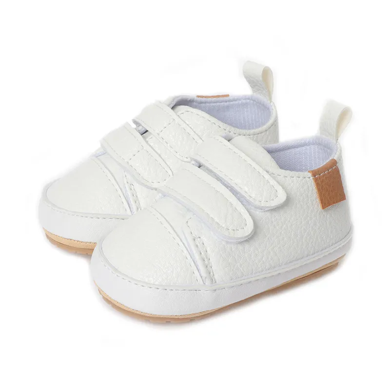 Cutefeet Baby Jungen Mädchen rutschfeste Gummisohle High Top PU Leder Sneakers Säuglings Lauflernschuhe Kleinkind Krippe Schuhe_voghion.com