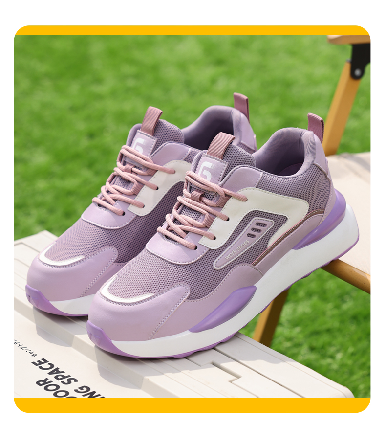GUYISA Scarpe antinfortunistiche e da lavoro da donna con punta in acciaio 0283pk 37-43_voghion.com