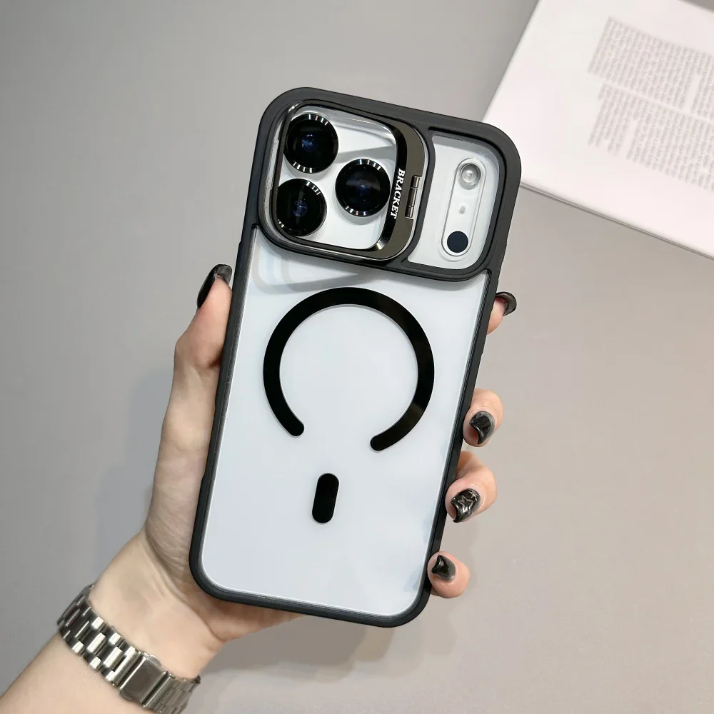 Amo Magnetic Phone Case With Magsafe Stand For Iphone Series_voghion.com