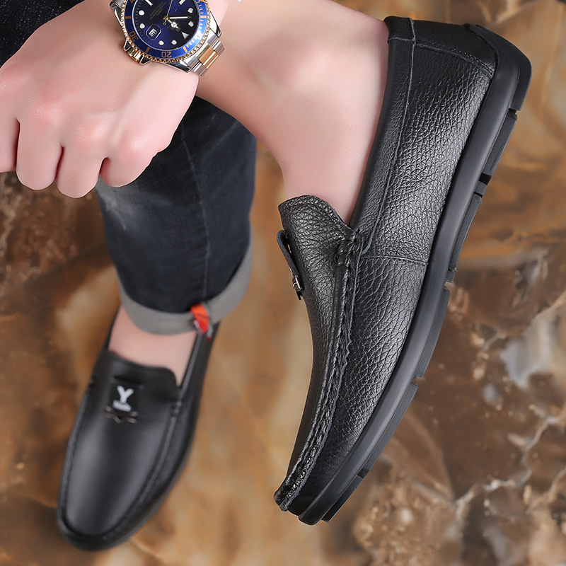 Herren Halbschuhe Lederschuhe für Herren Freizeitschuhe Mokassins Atmungsaktive Sneakers Herren Fahrschuhe Komfort Flats_voghion.com