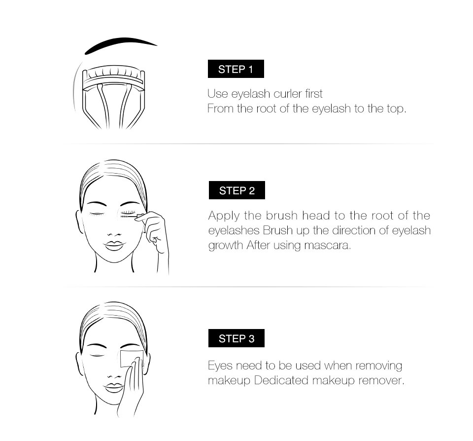 4d Silk Fiber Waterproof Mascara For Thick Lengthening Eyelashes_voghion.com