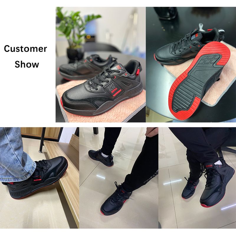 Baasploa Men Sport Leather Casual Fashion Waterproof Lightweight Sneakers Non-slip Walking Shoes Male Sneaker_voghion.com