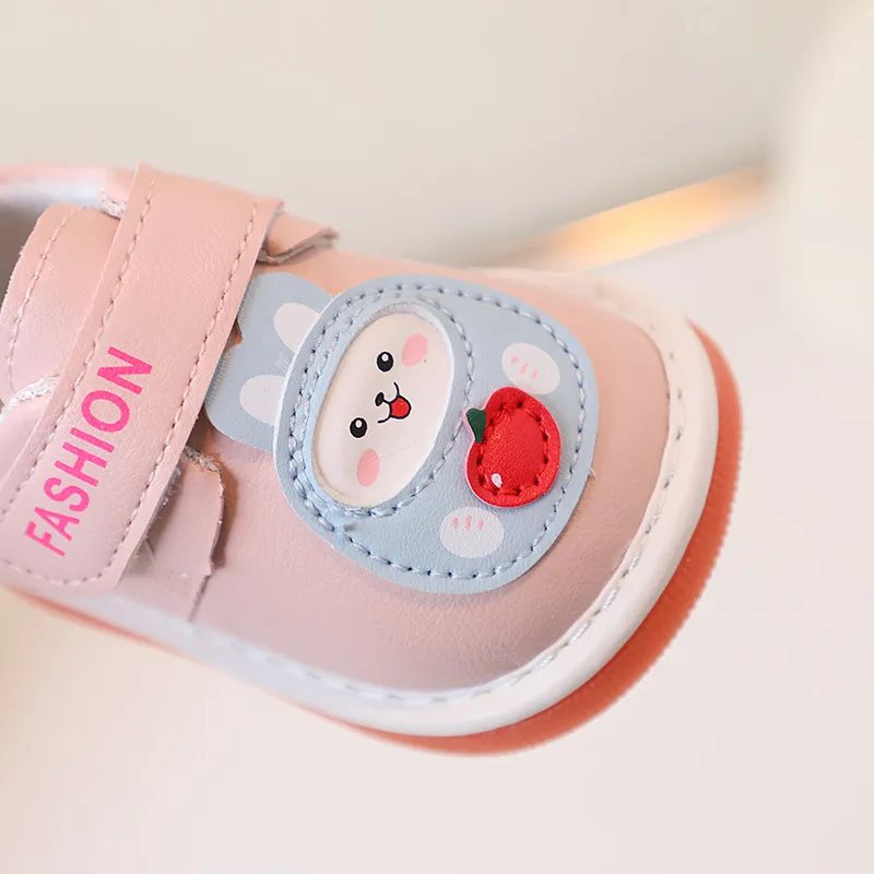 Baby Newborn Casual Squeaky Toddler Soft Bottom First Walking Kidsnest Children's Sneakers Rabbit Cartoon Kids Shoes_desvips.com