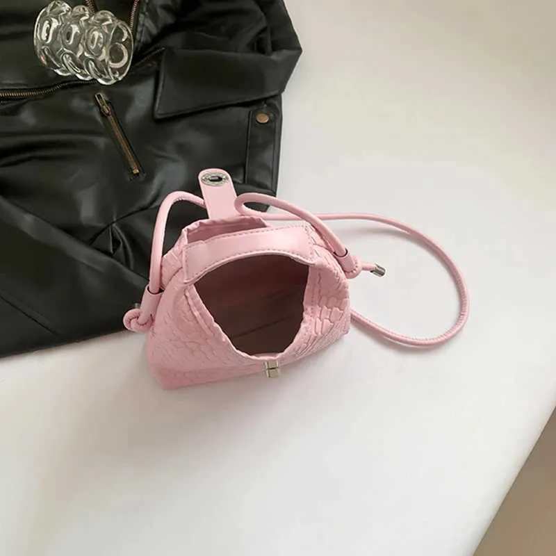 Elegante Geflochtene Pu-leder-eimerhandtasche Als Umhängetasche_voghion.com