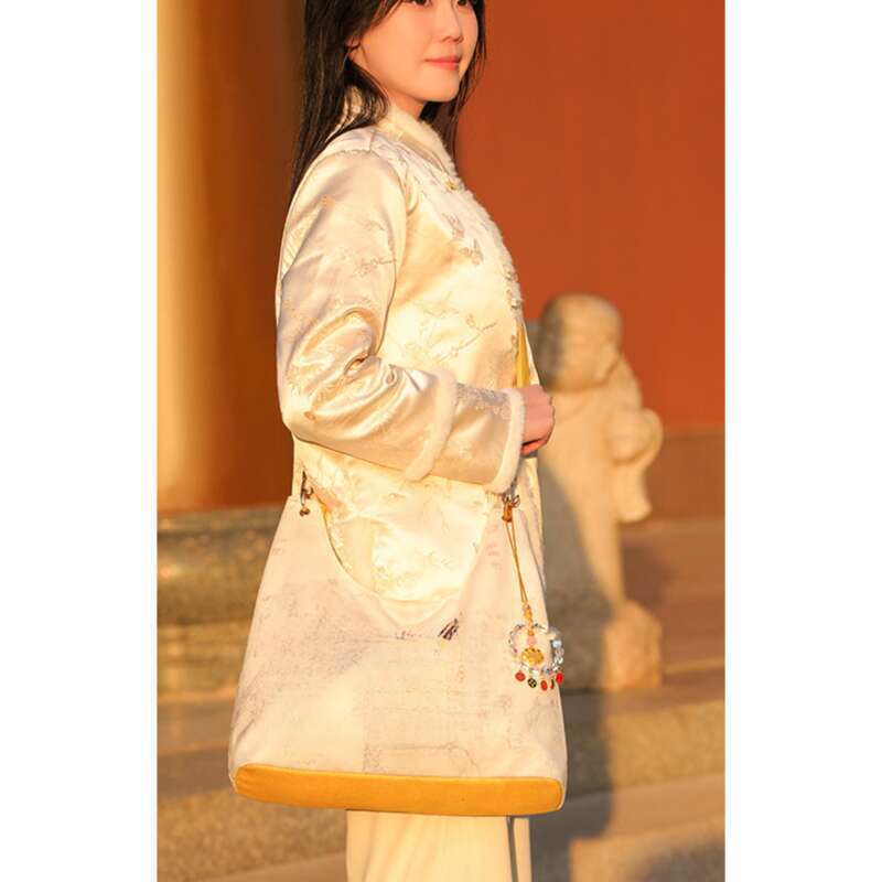 Coin Crescent Women's Shoulder Bag - Stylish Canvas Handbag_voghion.com