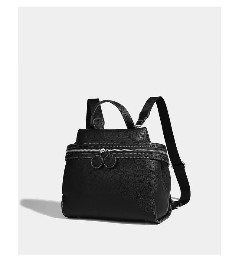 Frauen Mode Leder Rucksäcke Solide Lychee Print Schulranzen Pu Schulter Pack Große Kapazität Weibliche Pendler Griff_voghion.com