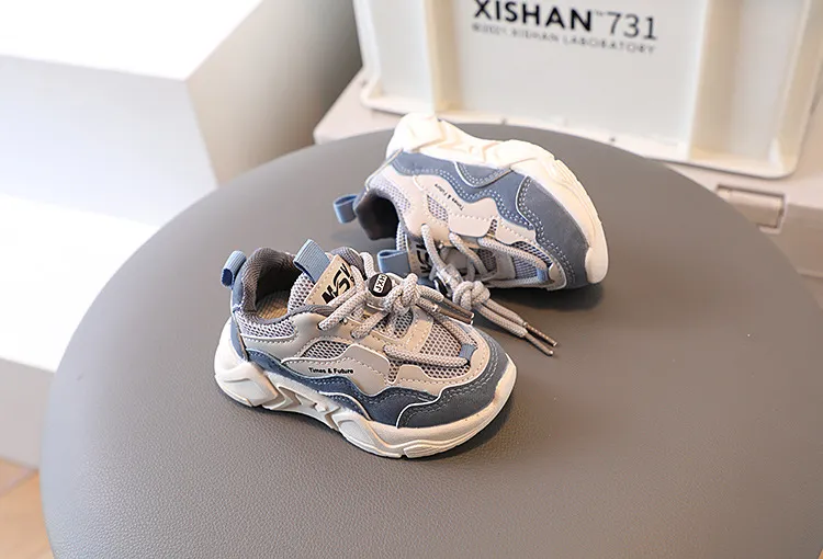 Zapatillas deportivas para niños pequeños 2025, informales, de malla y cuero, para correr en la escuela, de 1 a 6 años_voghion.com