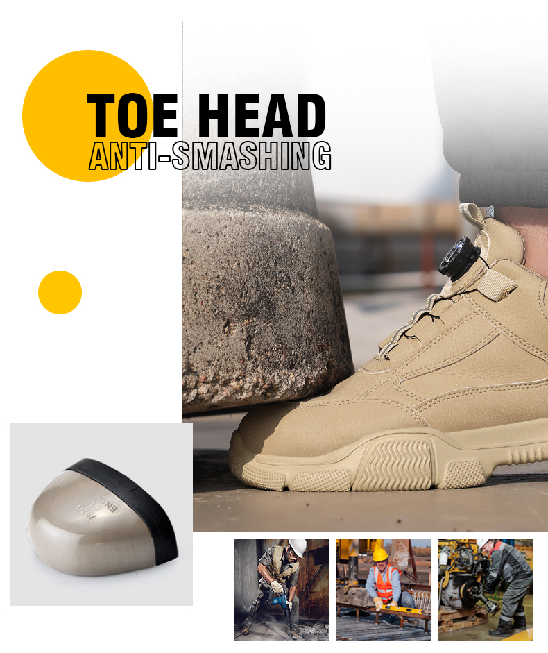 Scarpe antinfortunistiche GUYISA Scarpe da lavoro impermeabili Punta in acciaio Leggere e morbide F131F 38-45_voghion.com