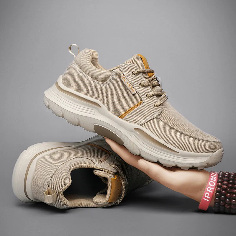 Loafers 2022 Spring New Comfortable Senakers for Men Business Casual Canvas Shoes Lightweight Plus Size_voghion.com