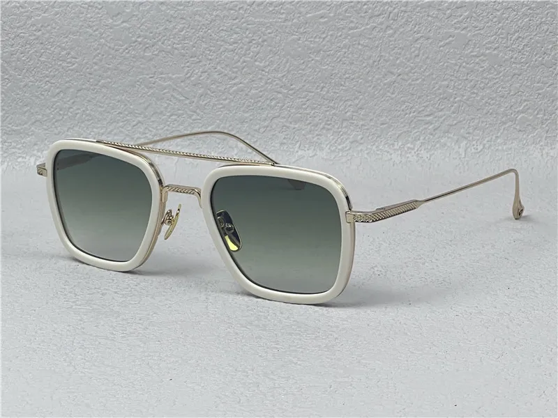 fashion Design Man Sunglasses 006 Square Frames Vintage Style Uv 400 Protective Outdoor Eyewear With Case_voghion.com