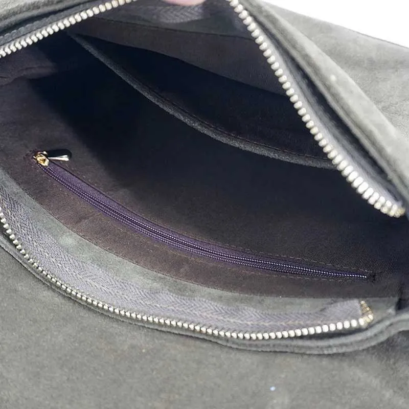 Sac à bandoulière en daim véritable et nubuck pour femme, sac à bandoulière latéral à franges, sac de créateur Za, taille moyenne, élégant au quotidien_voghion.com