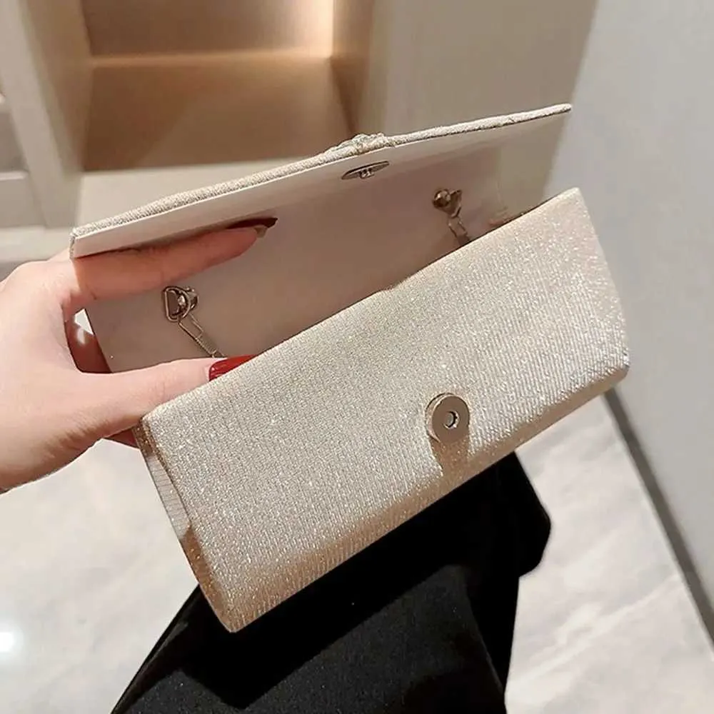 Pochette à paillettes pour femme, sac à main de soirée, de banquet, de soirée, de mariage, portefeuille Y241019_voghion.com
