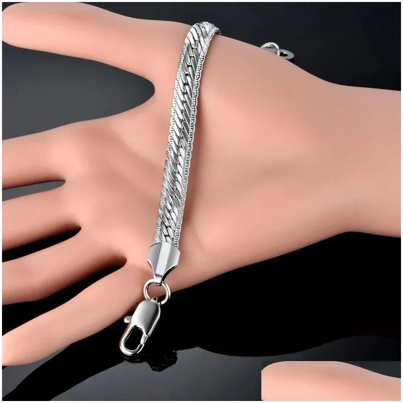 Bracciale uomo a catena serpente oro charm braccialetto gioiello_voghion.com