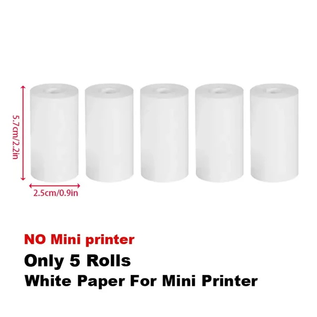 Portable Thermal Printing Sticker Wireless Inkless Mini Pocket Self-adhesive Label Photo Printer_voghion.com