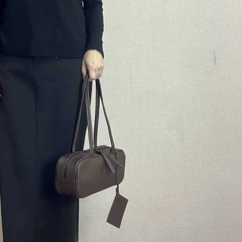 Womens Rectangular urious Design Genuine Leather Pillow Bag Double Shoulder Strap Underarm Wallet Handba241018_voghion.com