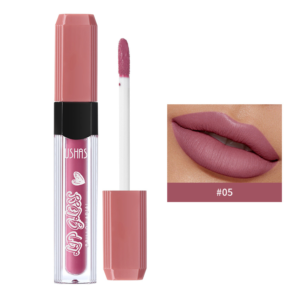 USHAS6 essence Mouth Red Glaze Female Lip Color Lippenstift berührt nicht die Tasse matt_voghion.com
