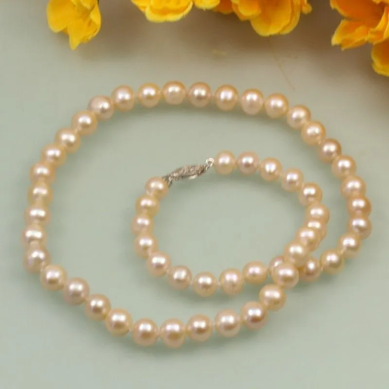 Süßwasserperlenkette Als Anhänger Für Damen Und Mädchen_voghion.com