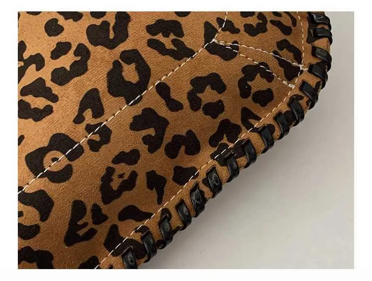 Leopard Print Shoulder Bag For Women Versatile Casual Daily Handbag_voghion.com
