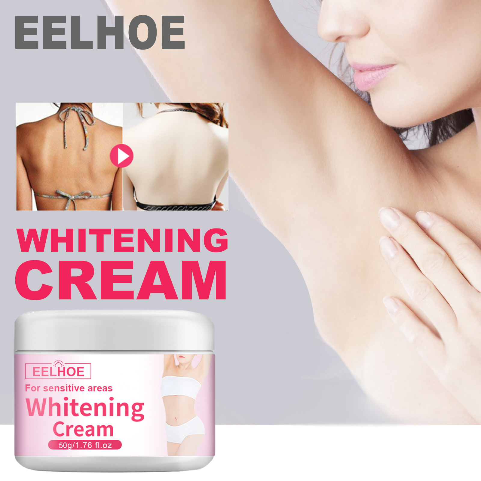 EELHOE Whitening&Brightening Reduces Melanin concealer in Underarm Privacy Moisturizing Skin Care Cream_voghion.com