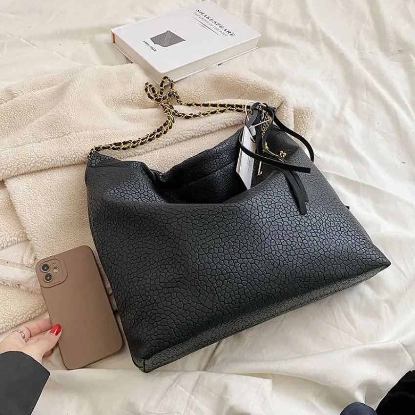 Borsa a tracolla da donna, borsa a mano con catena dorata, borsa a tracolla per ragazze, tasca da ufficio, grande capacità_voghion.com