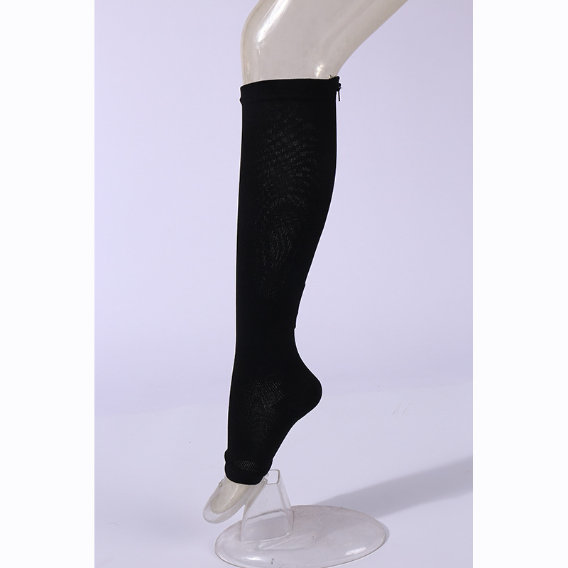 2025d 2025 Spring Summer New Zipper Compression Breathable Sweat-Absorbing Running Fashion Fitness Socks_voghion.com