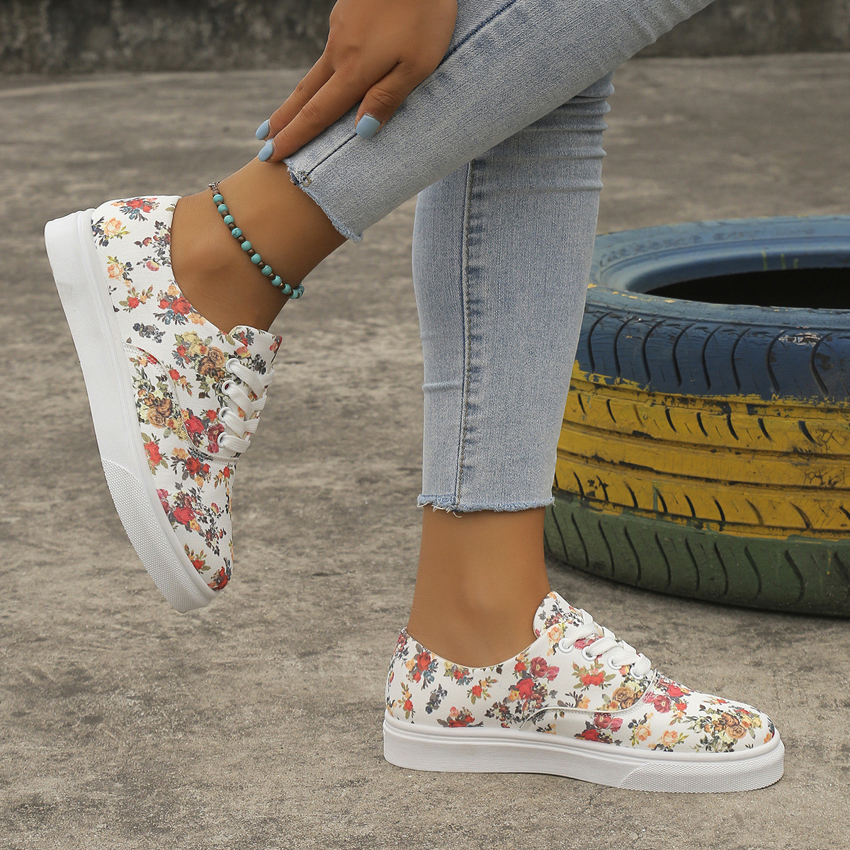 Modische, lässige Low-Top-Canvas-Schuhe für Damen_voghion.com