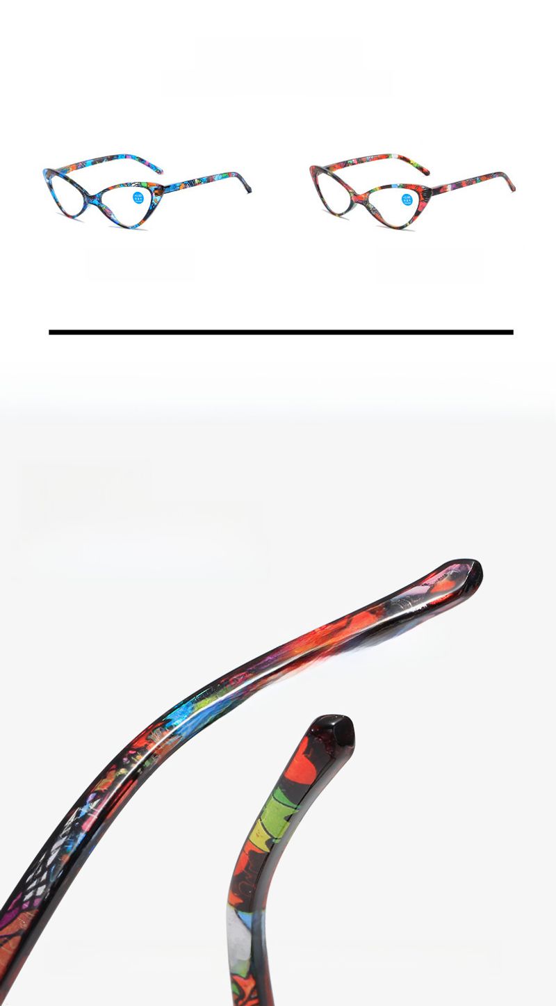 Kaiya Anti-blue Printed New Fashion Trend Women's Old Light Mirror Frame Manufacturers Wholesale Reading Glasses_voghion.com