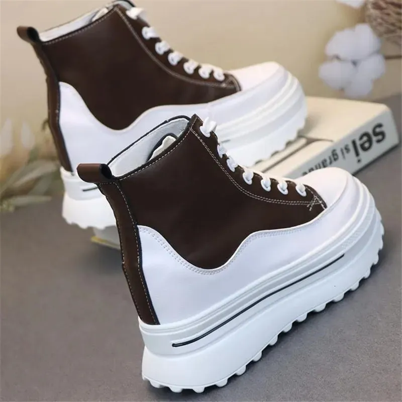 Platform Pu Leather Wedge Hidden Boots For Women Winter Running_voghion.com