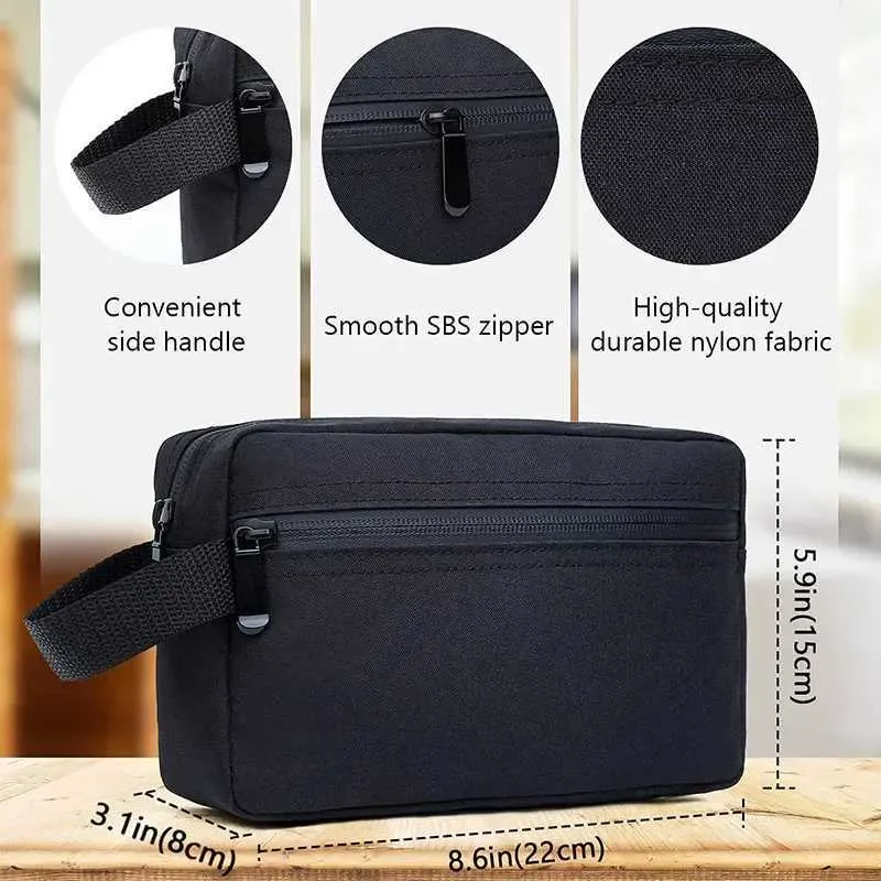 Neceser de viaje para hombre, neceser impermeable para maquillaje, belleza y rostro, organizador de bolsos._voghion.com